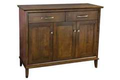 Manhattan Amish built custom buffet with 3 doors and 2 drawers an ample storage.