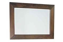 The Manhattan mirror has a simple design that can hang on the wall and is Amish built.