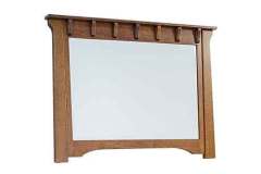 Beveled glass Manitoba Mirror to go with your buffet. Amish built and custom designed.