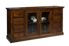 Eight drawers & 2 doors are available in this Allison sideboard. It is custom Amish crafted.