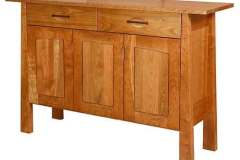 Shown in Cherry wood is our Cameron sideboard with 3 doors. This is natural Cherry at its best with no stain.