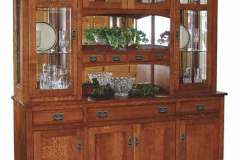 Truly one of a kind custom Amish Cape Cod hutch. Many options are shown here.