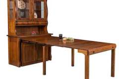 Our Amish custom Frontier Hutch/Table is shown here. Plenty of storage for the leaves and the pullout table.