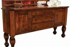 The legs of this Marriot sideboard complete the look. It is shown in Brown Maple wood.