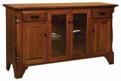 Our custom Amish made Mattina sideboard. Shown with small & large doors and 2 drawers.