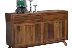 Shown here is the Mid Century Amish buffet. It is made with Brown Maple wood.