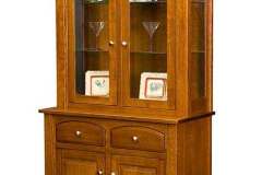 This is the Mondovi hutch with plain glass doors. It custom designed by the Amsih.