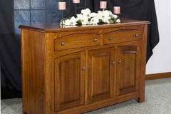 Here is the custom Amish Mondovi sideboard. It is shown in Quarter Sawn Oak wood.