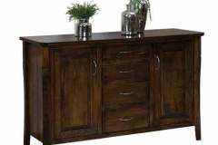 Custom Amish made Newbury Sideboard. Shown with raised panel doors.