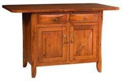 This is showing the front of a Preston Island cabinet designed and custom built by the Amish.