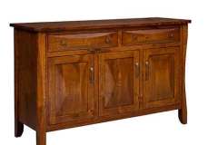 Amish custom made Preston Buffet. Shown in Brown Maple with Michael's Cherry stain.