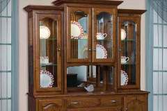 Custom Amish crafted open style Vintage china cabinet.