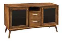 This custom built 54" tv cabinet has 2 drawers/doors and is made to hold all of your components.