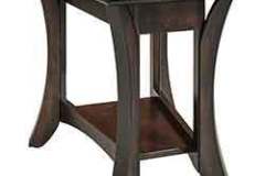 Shown here is our Discovery wedge shaped end table. It can be ordered in various sizes.