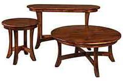 Here we are showing our Amish made Carona occasional table set. Feel free to choose the wood species and stain to fit your needs.