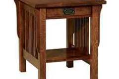 This is one of our many styles of custom Amish built Mission style end tables.