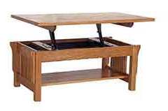 This is showing one of our many sizes of custom Amish built lift top coffee tables. This one is a Mission style.