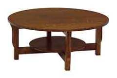 This is a 42" round custom coffee table for that larger space in your home. A standard coffee table is 18" high.