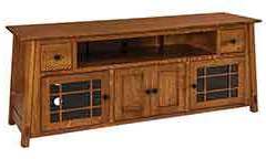 The opening at the top of this Amish designed tv stand is so you will have a place to store you components.