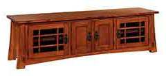 What you see here is a 72" Mission custom tv cabinet stand. It includes 4 doors.