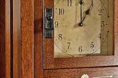 Here is one of our Mission style chime clocks.