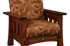 Here is our custom built 1/4 Sawn Oak mission chair with the fabric cushions.