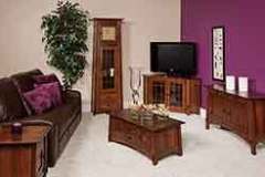 This McCoy style living room set is all available in any of our wood species and stains.