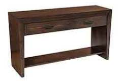 This 54" open sofa table will complement the other pieces in your living space.