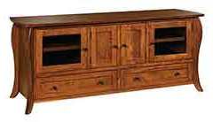 Here is our Quincy 72" tv cabinet. It has 4 doors and 2 large drawers.