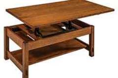 What you see here is our 24 x 42 lift top coffee table. It is custom Amish crafted.