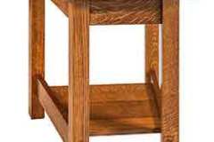 Seen here in 1/4 Sawn Oak wood is our Amish built 
22 x 16 inch wedge style end table.