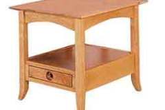 Here is the Shaker Hill open end table with a drawer. Custom crafted by the Amish.