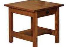 This is our Spring Hill End Table. It is seen here with Michael's Cherry stain on Oak wood.