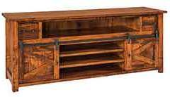 Want shelves instead of barn doors, easy enough. Just order this custom tv stand with them instead.