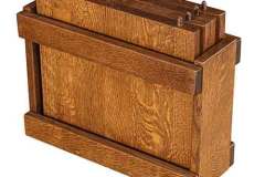 All of our custom made Expandable Bench Seats come with a handy storage container to keep all of your bench leafs in one location and safe.