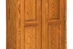 This is our Amish built 2 door jelly cabinet with raised panel doors. You can choose the number of shelves you would like to have inside.