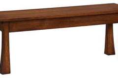 Seen here is our Amish built Lakewood bench. This can be made in several sizes.