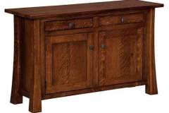 This is our custom Lakewood sofa cabinet table. Lots of storage space in available inside.