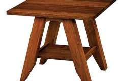 This is our Newport End Table made with Cherry wood. It is seen here with Michael's Cherry stain.