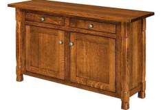 Here you are seeing the custom Rock Island sofa cabinet. You can use it many different ways.