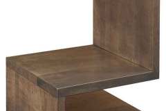 Add a combination of old world shaker style with more modernistic contemporary flair with our Amish custom made S Shaped End Table.  Shown crafted out of solid Brown Maple hardwood.