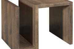 This s shaped end table can be turned several different ways to suit your needs. Feel free to put it anywhere.