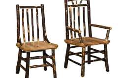 Slatted Captain and Side Custom Amish Made Chairs.