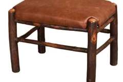 Fireside Custom Made Amish Rustic Footstool.