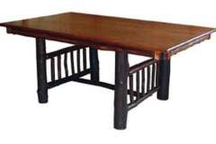 Mission Trestle Table Custom Amish Built.