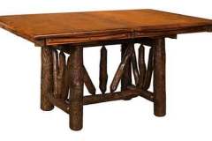 Wagon Wheel Amish Built Custom Rustic Trestle Table.