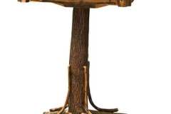 Rustic Round Amish Custom Crafted Pub Table.