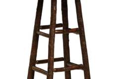 Pub Round Amish Built Bar Stool With a Windmill Base.