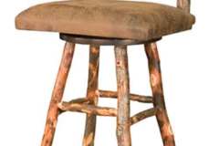 Westville Leather Amish Crafted Bar Stool.