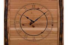 Country Amish Rustic Custom Made Wall Clock Built With Natural Hardwood of Your Choice.